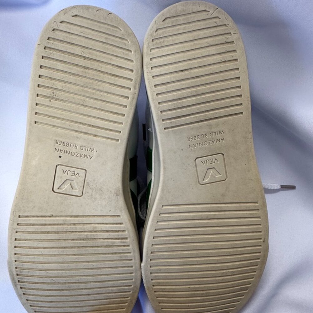 Veja White & Green Kids/Womens Tennis Shoes 5M/7M - Picture 8 of 12